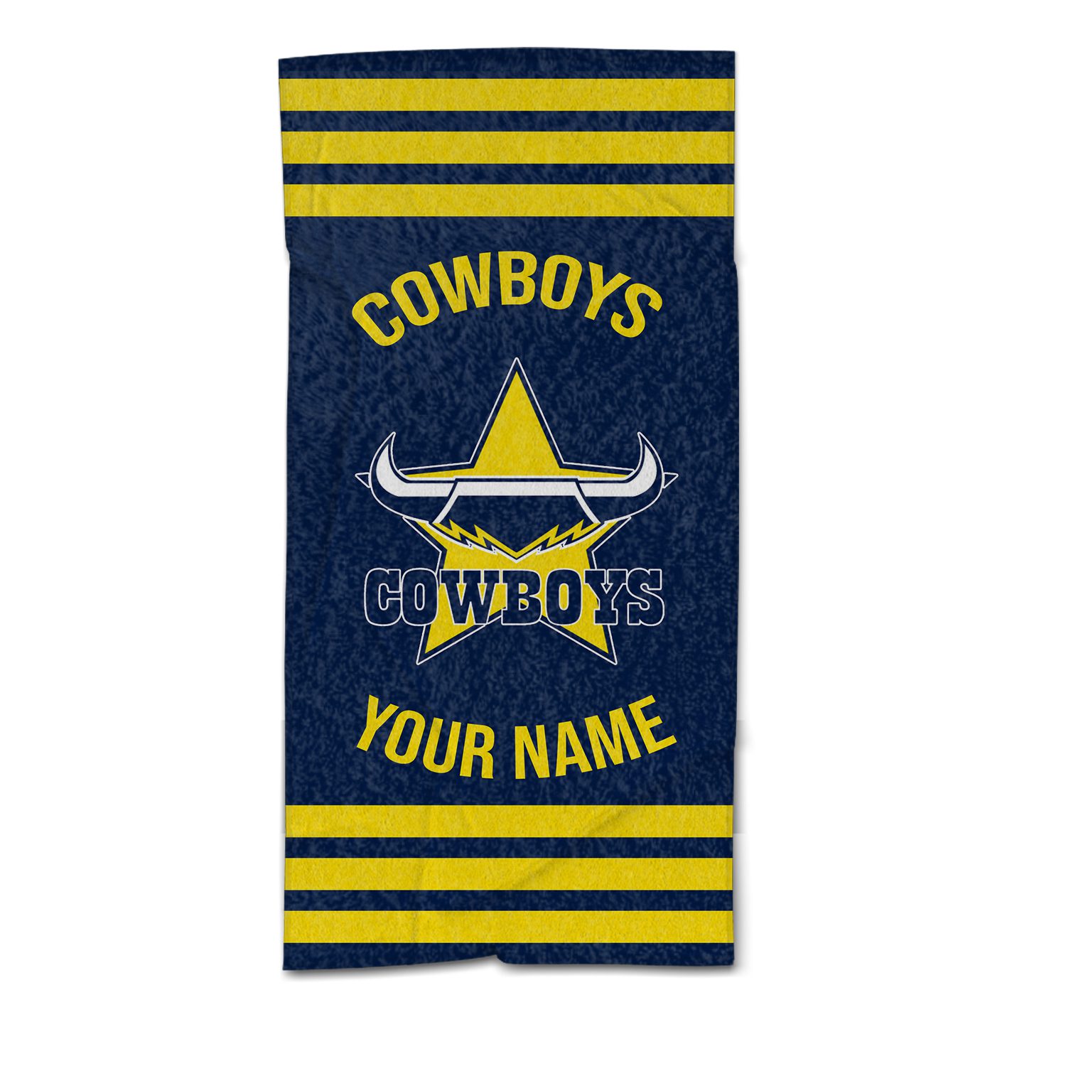 North Queensland Cowboys Personalized Pool Travel Beach  Towels North Queensland Cowboys Personalized Pool Travel Beach  Towels