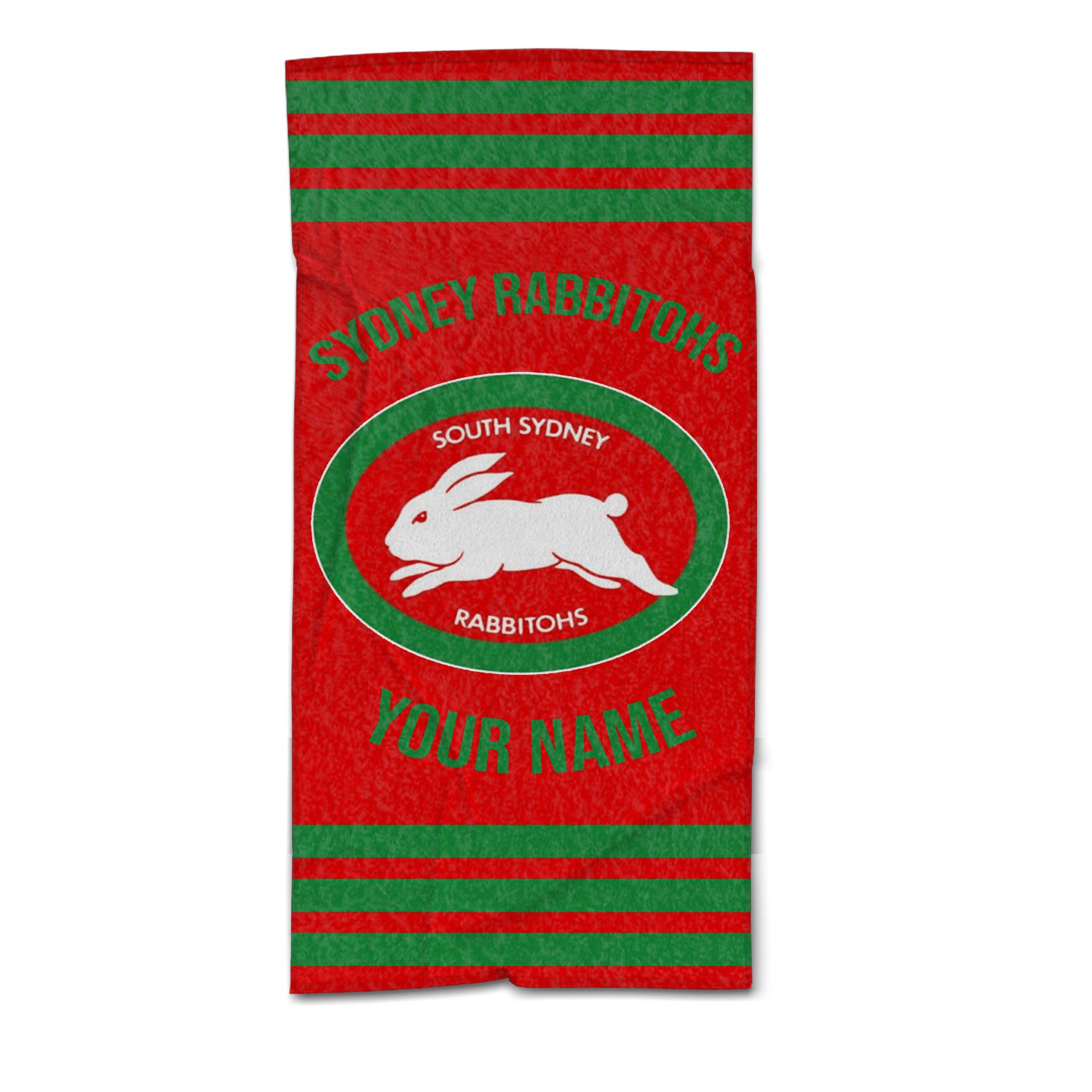 South Sydney Rabbitohs Personalized Pool Travel Beach  Towels South Sydney Rabbitohs Personalized Pool Travel Beach  Towels