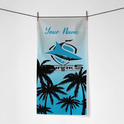 Cronulla-Sutherland Sharks Personalized Pool Travel Beach  Towels
