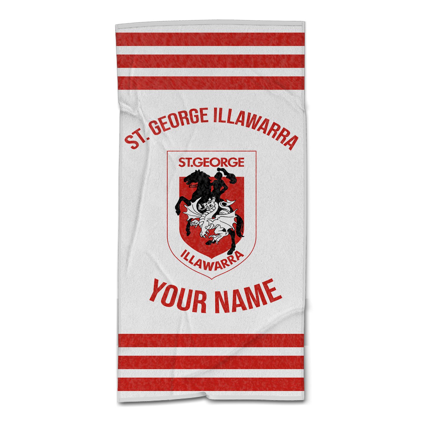 St. George Illawarra Dragons Personalized Pool Travel Beach  Towels St. George Illawarra Dragons Personalized Pool Travel Beach  Towels