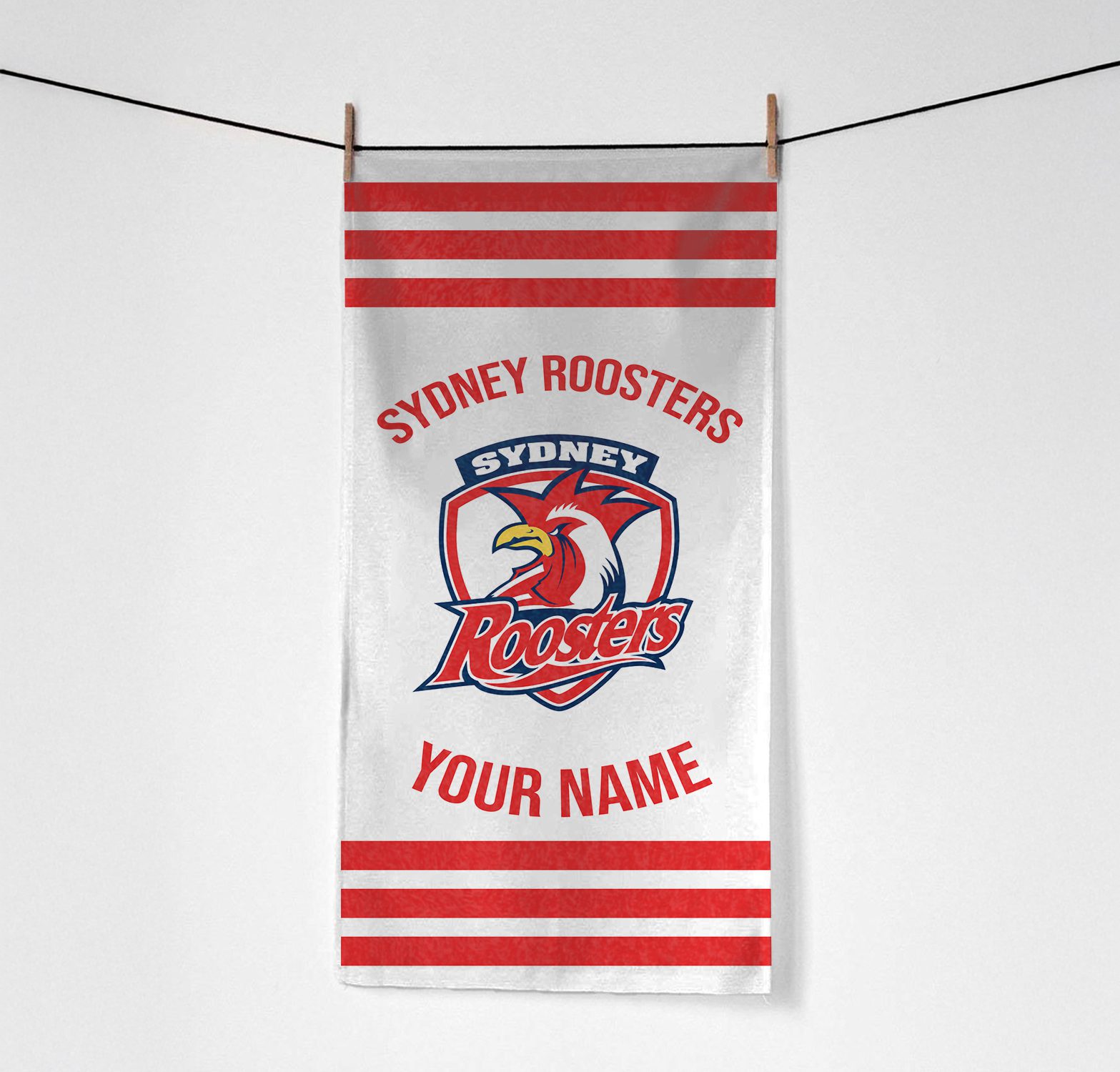 Sydney Roosters Personalized Pool Travel Beach  Towels Sydney Roosters Personalized Pool Travel Beach  Towels