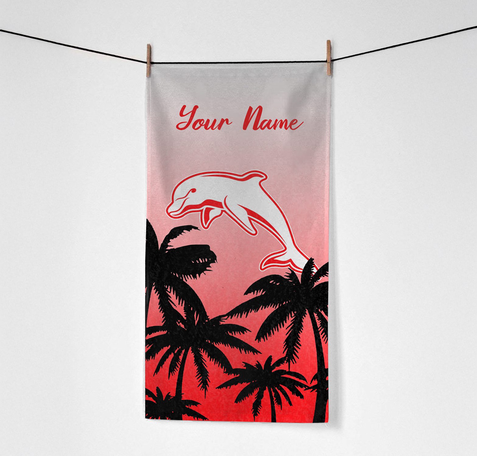 Dolphins Personalized Pool Travel Beach  Towels Dolphins Personalized Pool Travel Beach  Towels