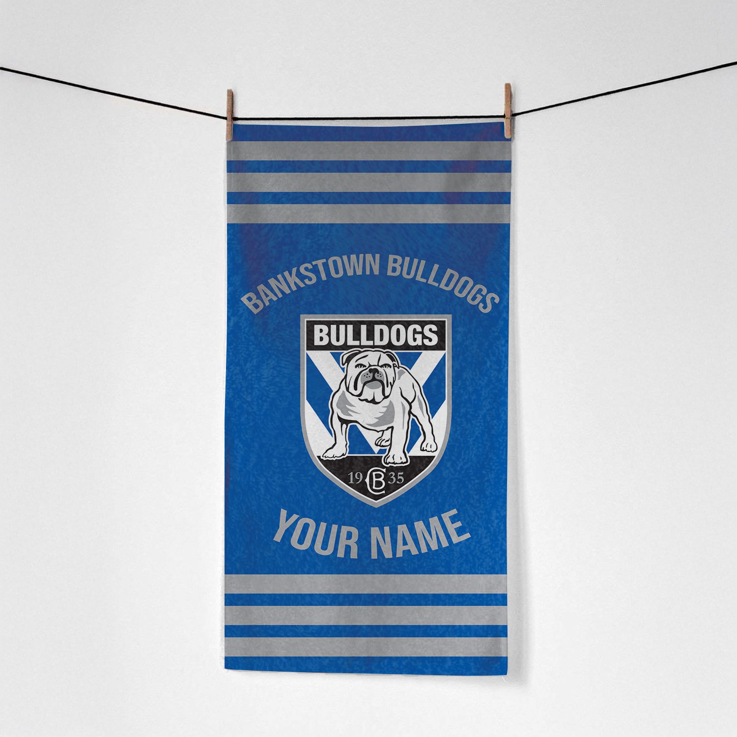 Canterbury-Bankstown Bulldogs Personalized Pool Travel Beach  Towels Canterbury-Bankstown Bulldogs Personalized Pool Travel Beach  Towels