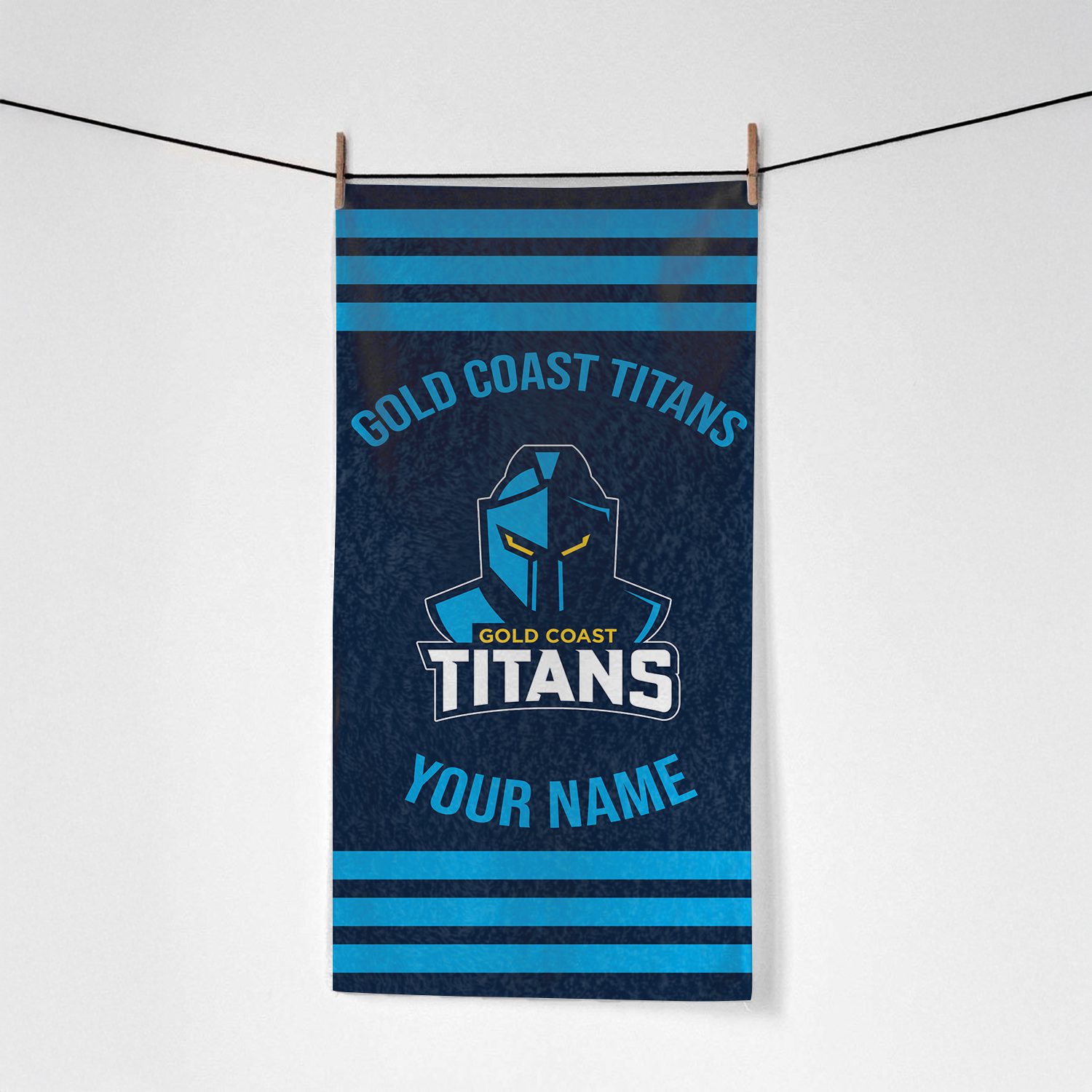 Gold Coast Titans Personalized Pool Travel Beach  Towels Gold Coast Titans Personalized Pool Travel Beach  Towels