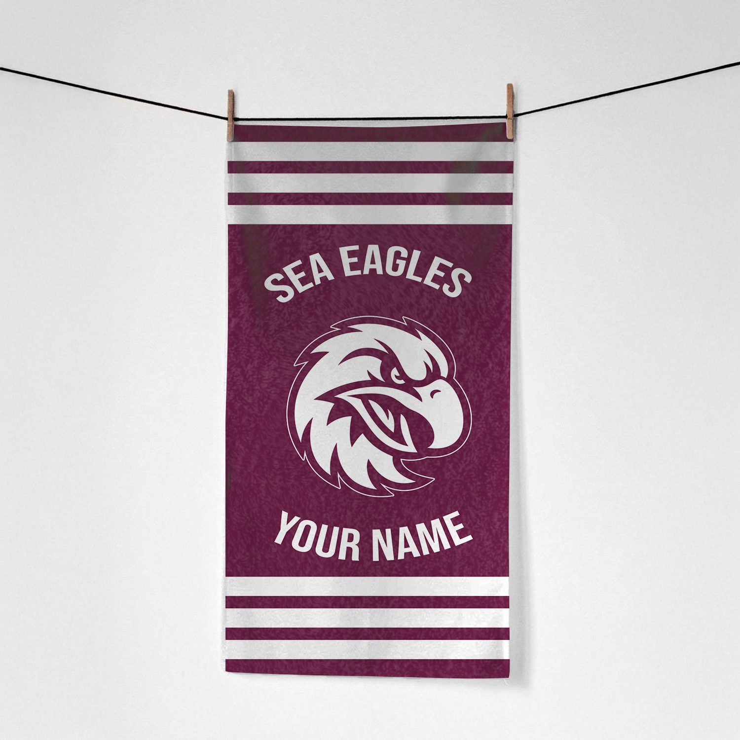 Manly Warringah Sea Eagles Personalized Pool Travel Beach  Towels Manly Warringah Sea Eagles Personalized Pool Travel Beach  Towels