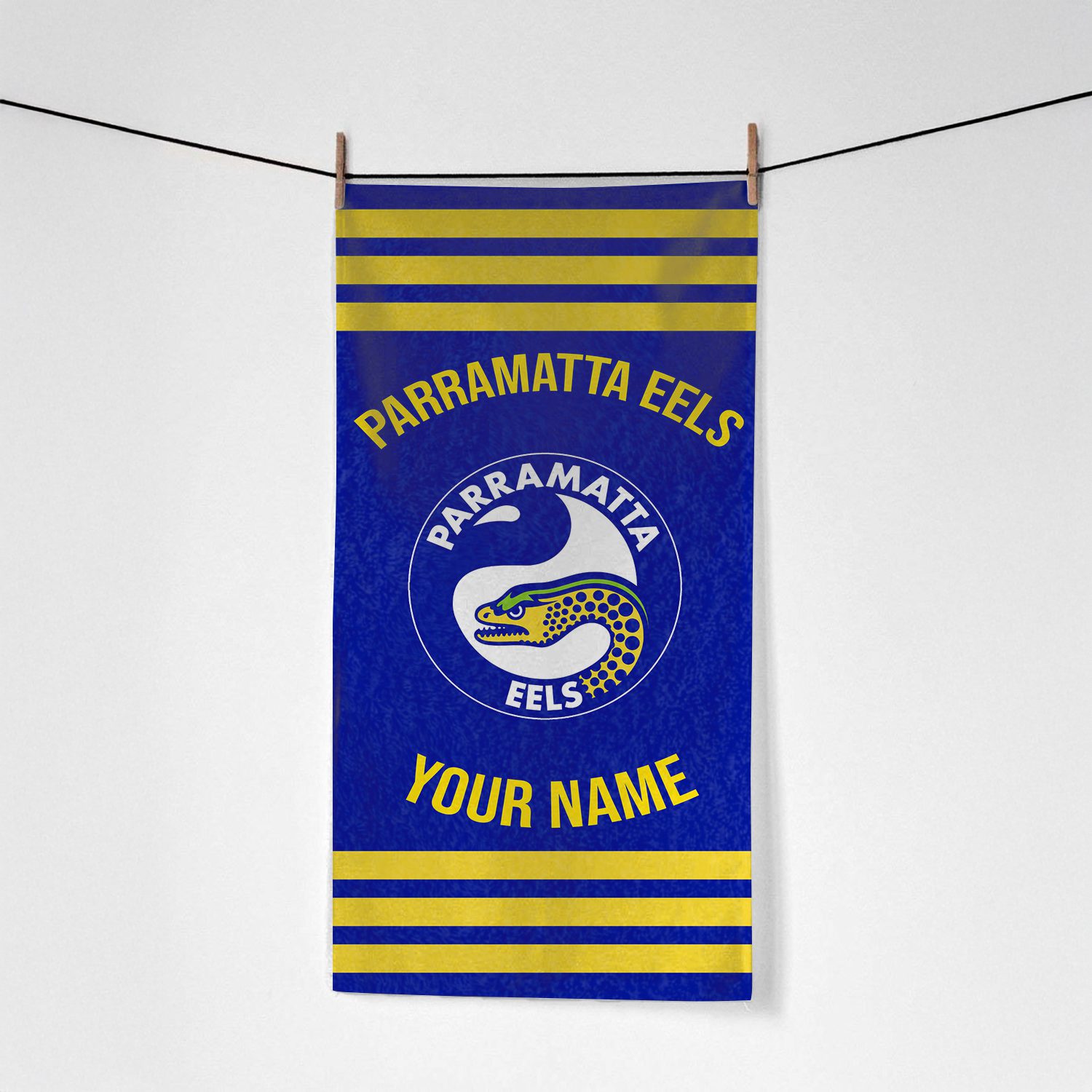 Parramatta Eels Personalized Pool Travel Beach  Towels Parramatta Eels Personalized Pool Travel Beach  Towels