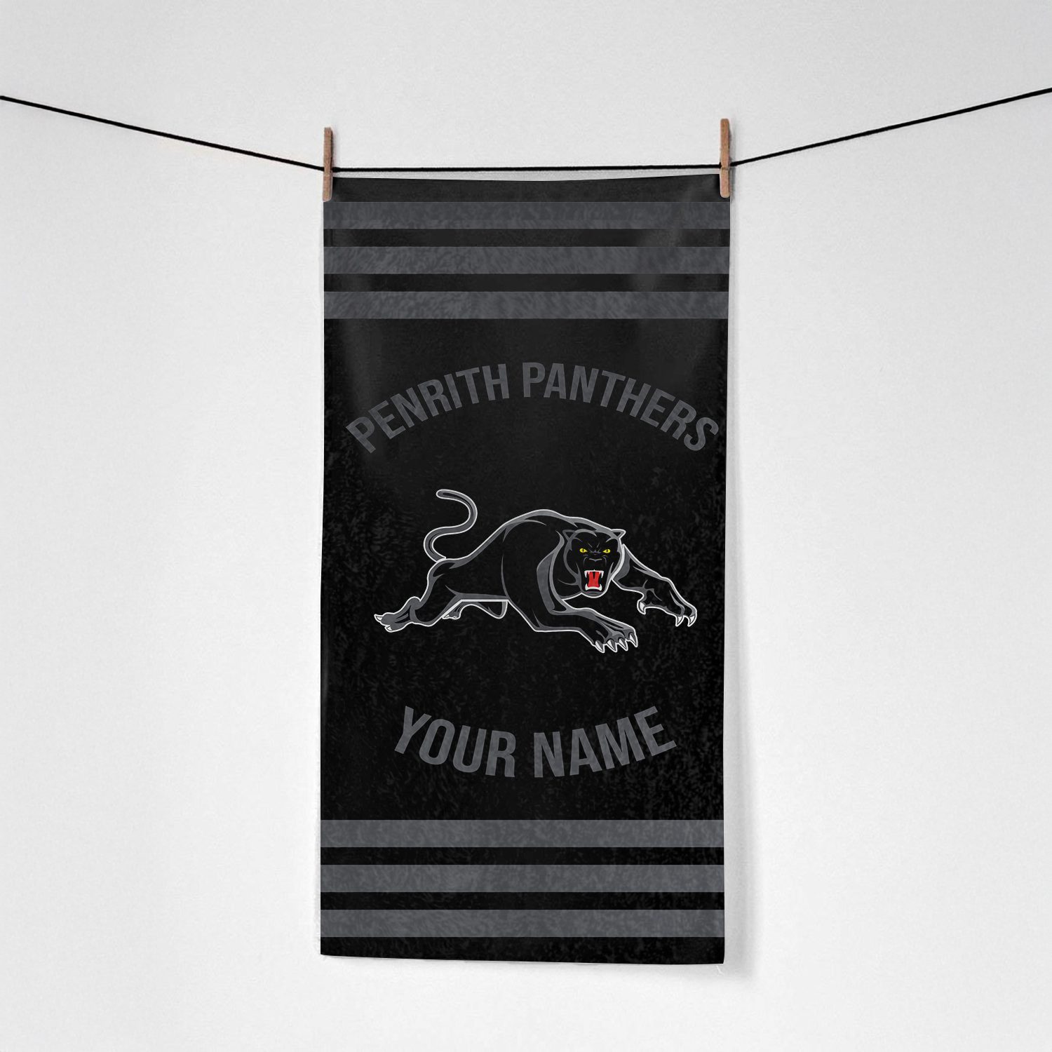 Penrith Panthers Personalized Pool Travel Beach  Towels Penrith Panthers Personalized Pool Travel Beach  Towels