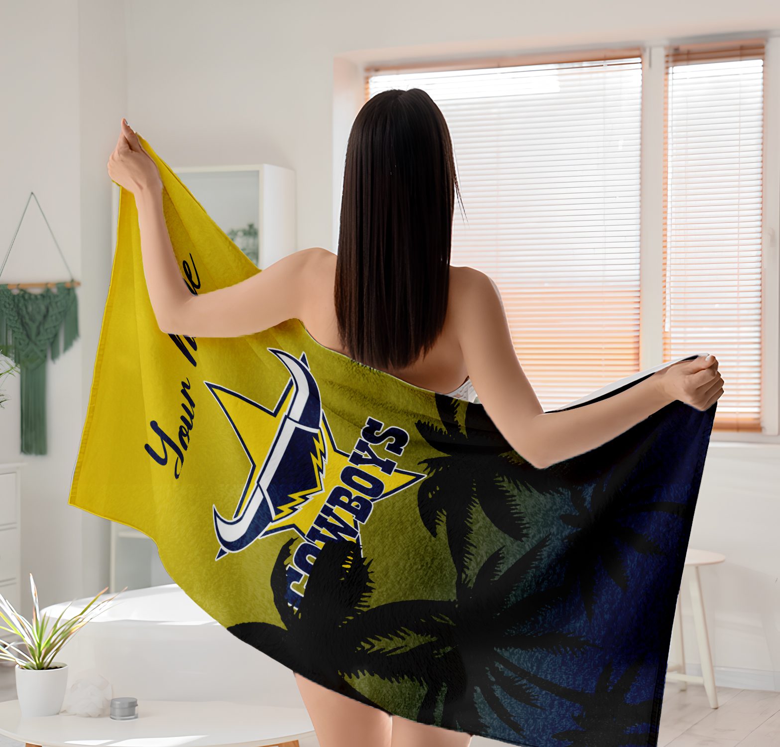 North Queensland Cowboys Personalized Pool Travel Beach  Towels North Queensland Cowboys Personalized Pool Travel Beach  Towels