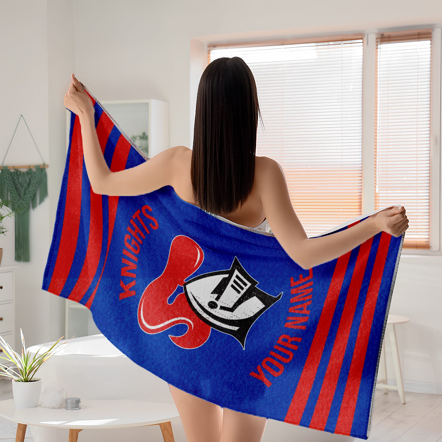 Newcastle Knights Personalized Pool Travel Beach  Towels Newcastle Knights Personalized Pool Travel Beach  Towels