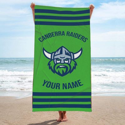 Canberra Raiders Personalized Pool Travel Beach  Towels Canberra Raiders Personalized Pool Travel Beach  Towels