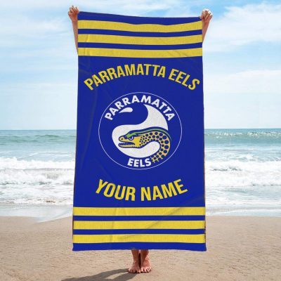 Parramatta Eels Personalized Pool Travel Beach  Towels Parramatta Eels Personalized Pool Travel Beach  Towels