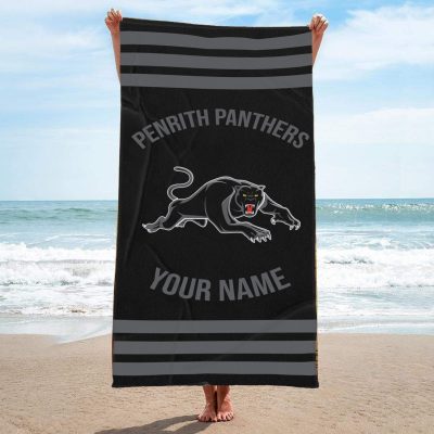Penrith Panthers Personalized Pool Travel Beach  Towels Penrith Panthers Personalized Pool Travel Beach  Towels