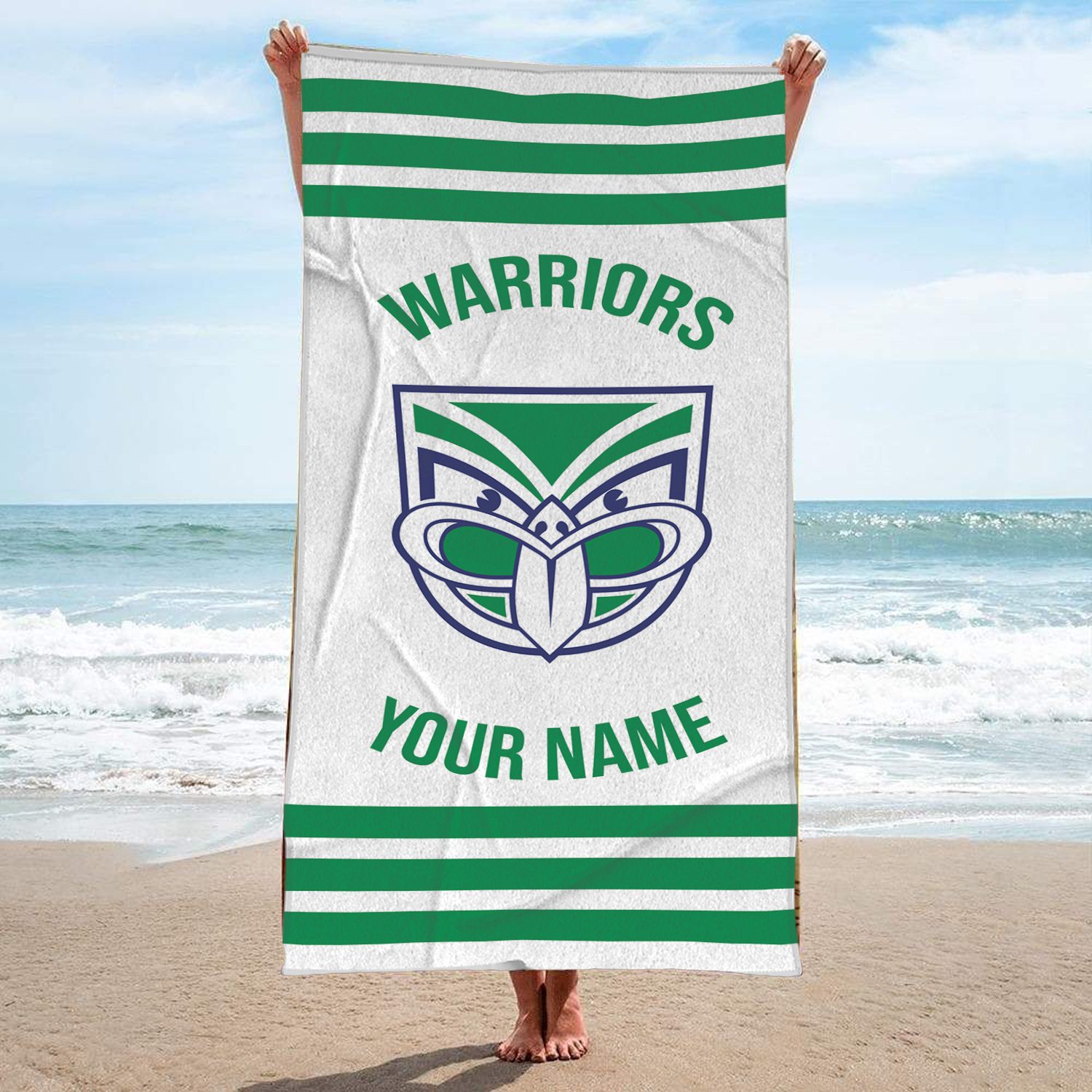 New Zealand Warriors Personalized Pool Travel Beach  Towels New Zealand Warriors Personalized Pool Travel Beach  Towels