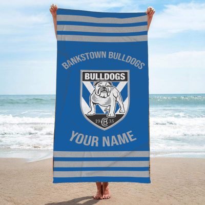 Canterbury-Bankstown Bulldogs Personalized Pool Travel Beach  Towels Canterbury-Bankstown Bulldogs Personalized Pool Travel Beach  Towels