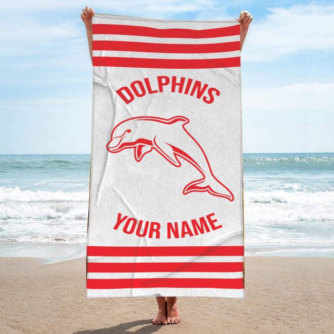 Dolphins Personalized Pool Travel Beach  Towels