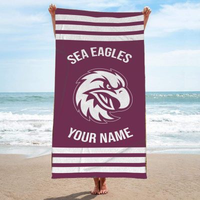 Manly Warringah Sea Eagles Personalized Pool Travel Beach  Towels Manly Warringah Sea Eagles Personalized Pool Travel Beach  Towels