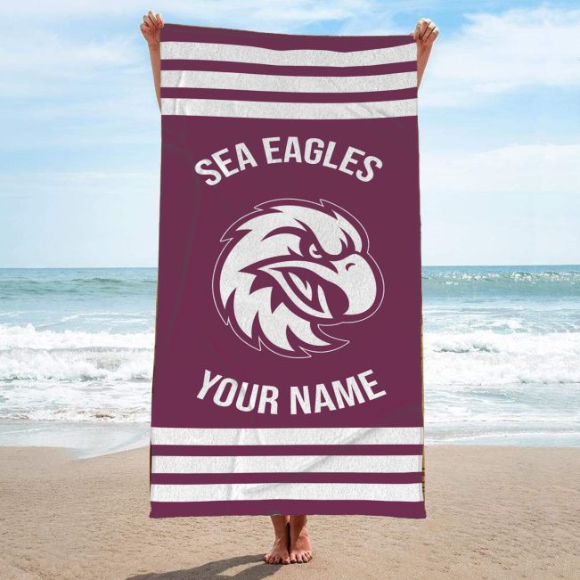 Manly Warringah Sea Eagles Personalized Pool Travel Beach  Towels
