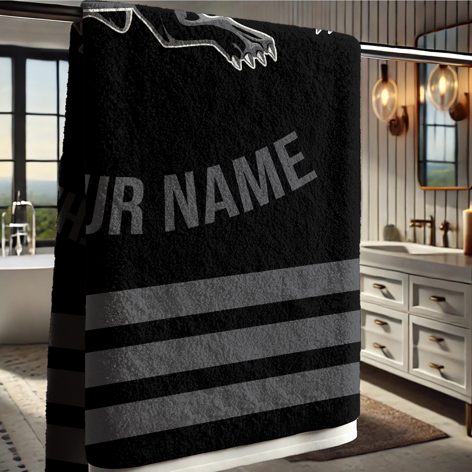 Penrith Panthers Personalized Pool Travel Beach  Towels Penrith Panthers Personalized Pool Travel Beach  Towels