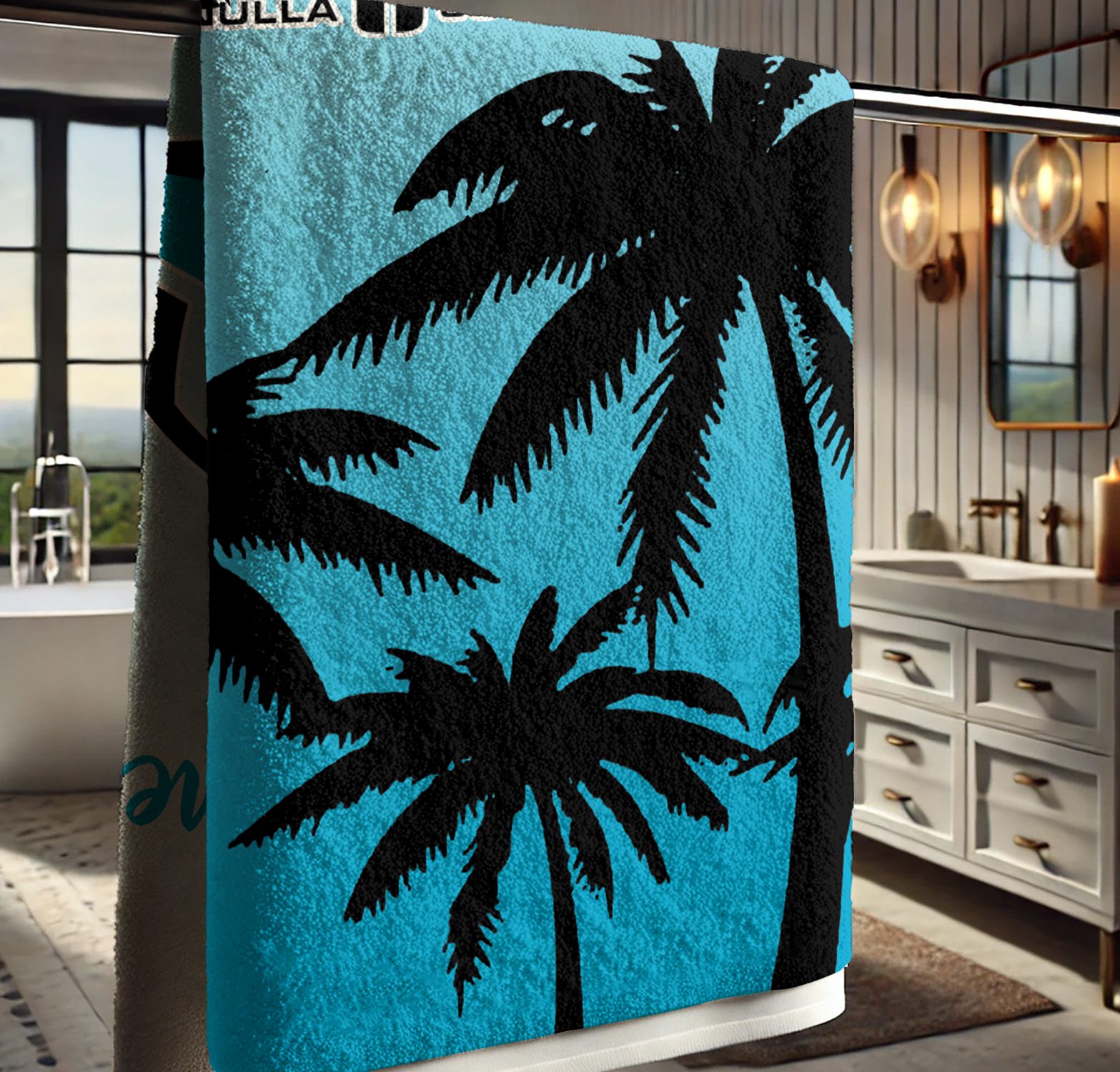 Cronulla-Sutherland Sharks Personalized Pool Travel Beach  Towels Cronulla-Sutherland Sharks Personalized Pool Travel Beach  Towels