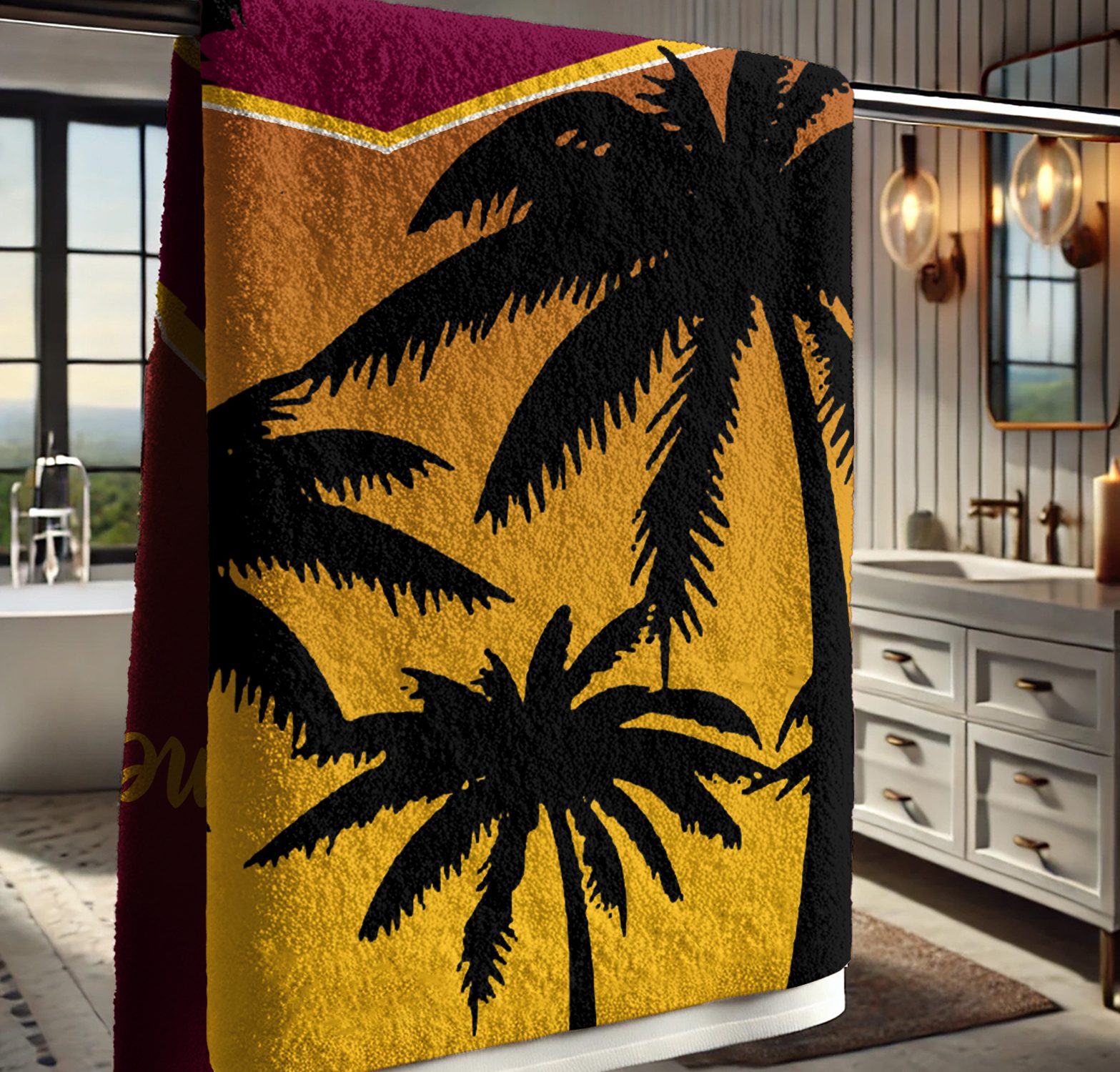 NRL Brisbane Broncos Personalized Pool Travel Beach and Bath Towels for Kids and Adult NRL Brisbane Broncos Personalized Pool Travel Beach and Bath Towels for Kids and Adult