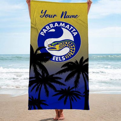 Parramatta Eels Personalized Pool Travel Beach  Towels Parramatta Eels Personalized Pool Travel Beach  Towels