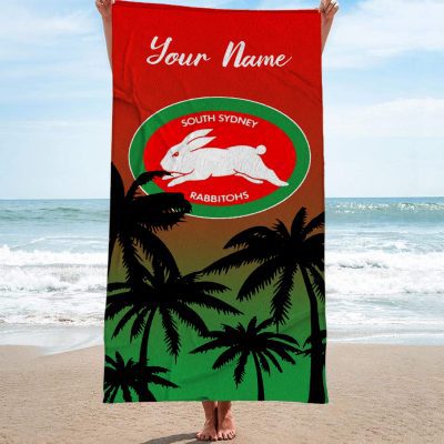 South Sydney Rabbitohs Personalized Pool Travel Beach  Towels South Sydney Rabbitohs Personalized Pool Travel Beach  Towels