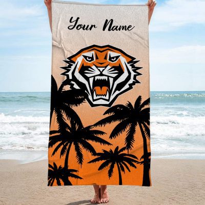 Wests Tigers Personalized Pool Travel Beach  Towels Wests Tigers Personalized Pool Travel Beach  Towels