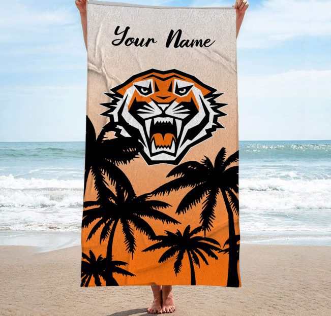 Wests Tigers Personalized Pool Travel Beach  Towels