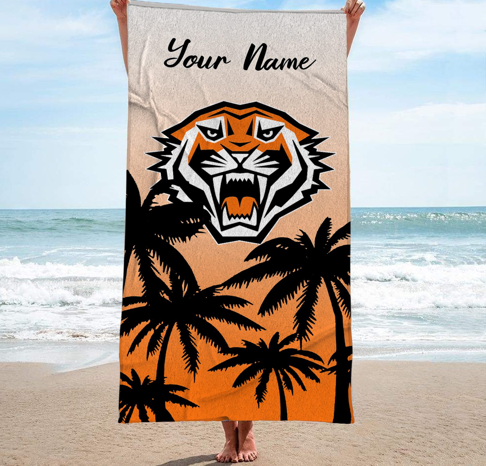 Wests Tigers Personalized Pool Travel Beach  Towels Wests Tigers Personalized Pool Travel Beach  Towels