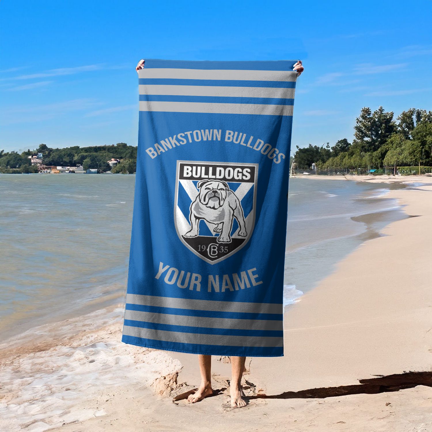 Canterbury-Bankstown Bulldogs Personalized Pool Travel Beach  Towels Canterbury-Bankstown Bulldogs Personalized Pool Travel Beach  Towels