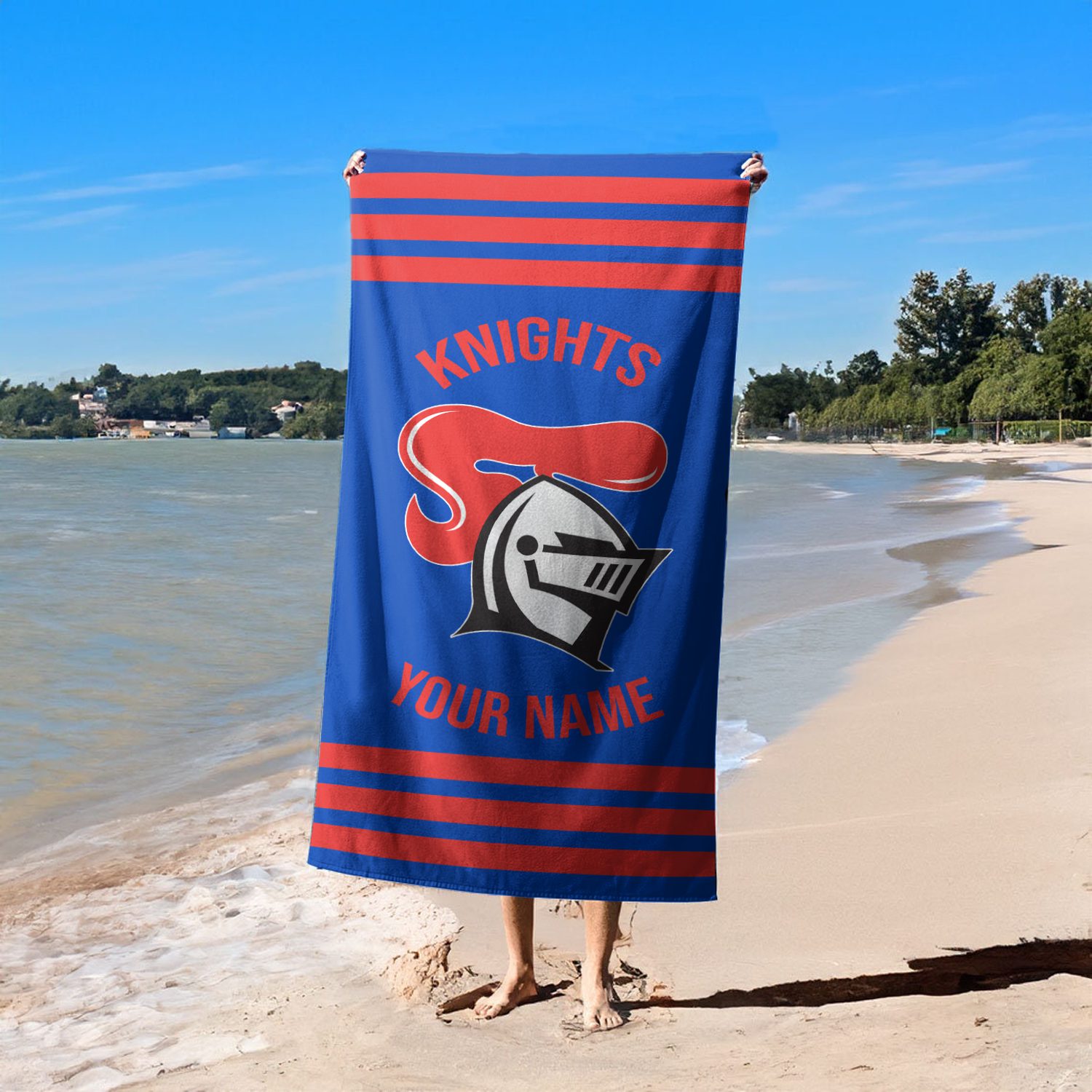 Newcastle Knights Personalized Pool Travel Beach  Towels Newcastle Knights Personalized Pool Travel Beach  Towels