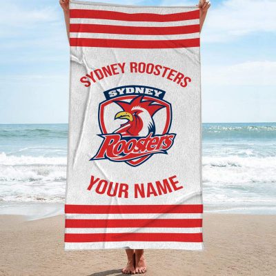 Sydney Roosters Personalized Pool Travel Beach  Towels Sydney Roosters Personalized Pool Travel Beach  Towels