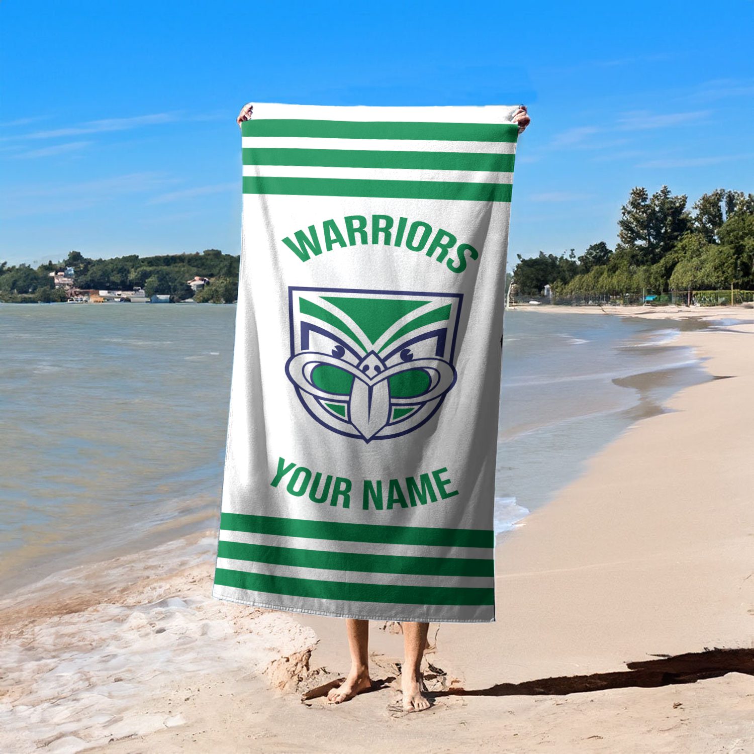 New Zealand Warriors Personalized Pool Travel Beach  Towels New Zealand Warriors Personalized Pool Travel Beach  Towels