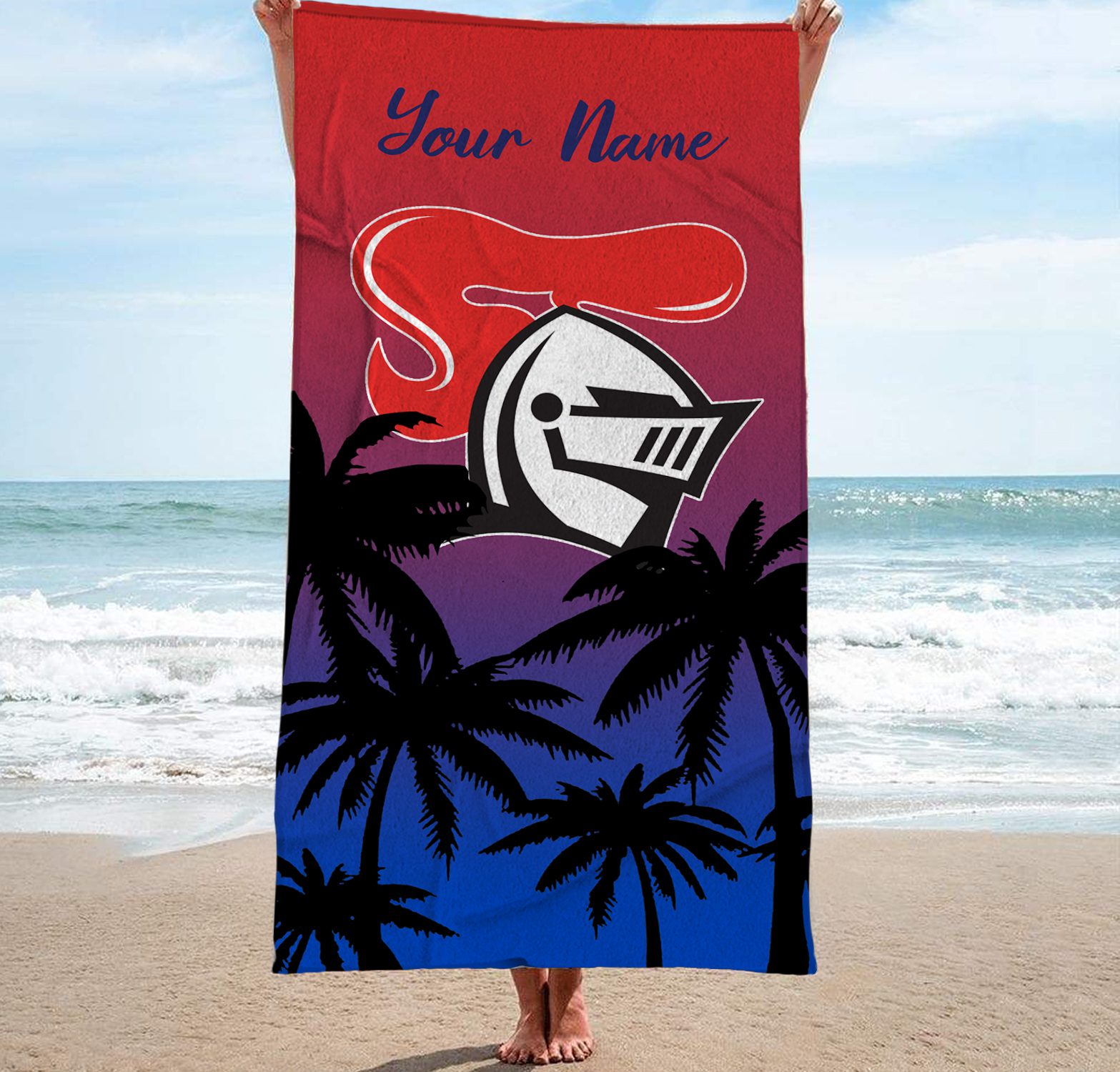 Newcastle Knights Personalized Pool Travel Beach  Towels Newcastle Knights Personalized Pool Travel Beach  Towels