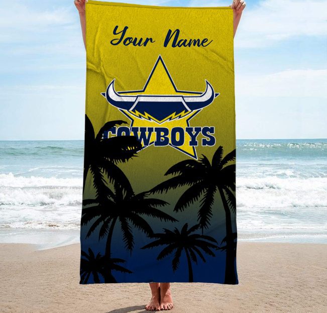 North Queensland Cowboys Personalized Pool Travel Beach  Towels