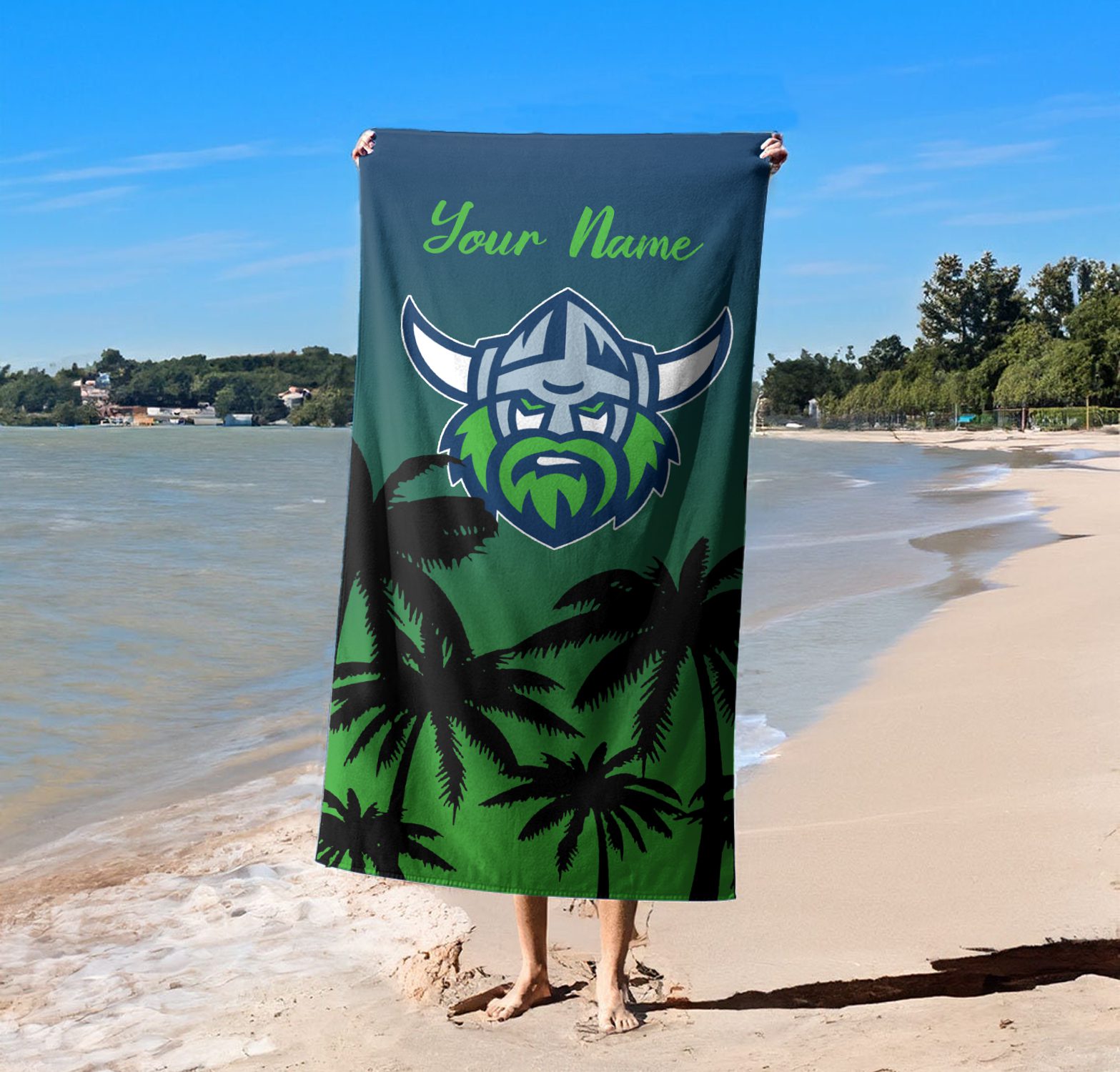 Canberra Raiders Personalized Pool Travel Beach  Towels Canberra Raiders Personalized Pool Travel Beach  Towels