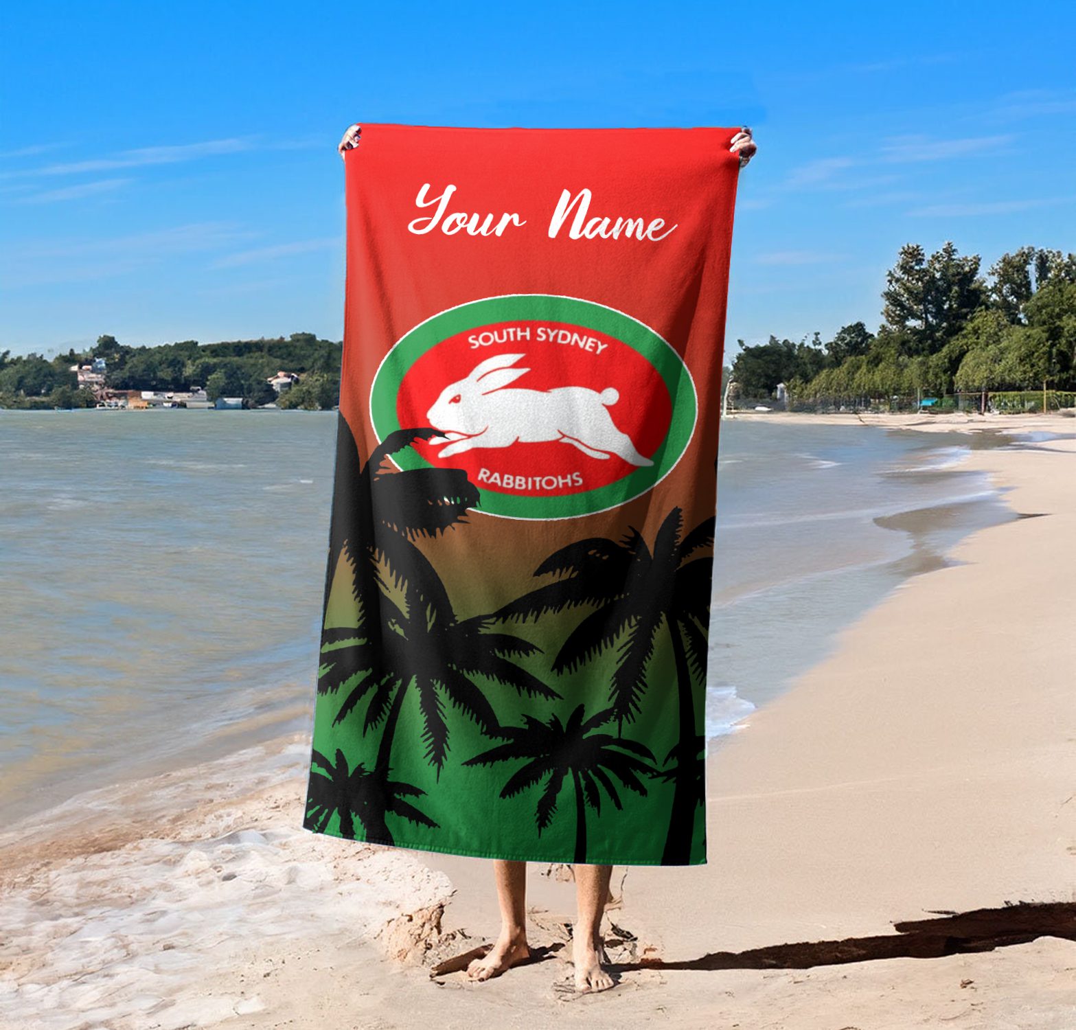 South Sydney Rabbitohs Personalized Pool Travel Beach  Towels South Sydney Rabbitohs Personalized Pool Travel Beach  Towels