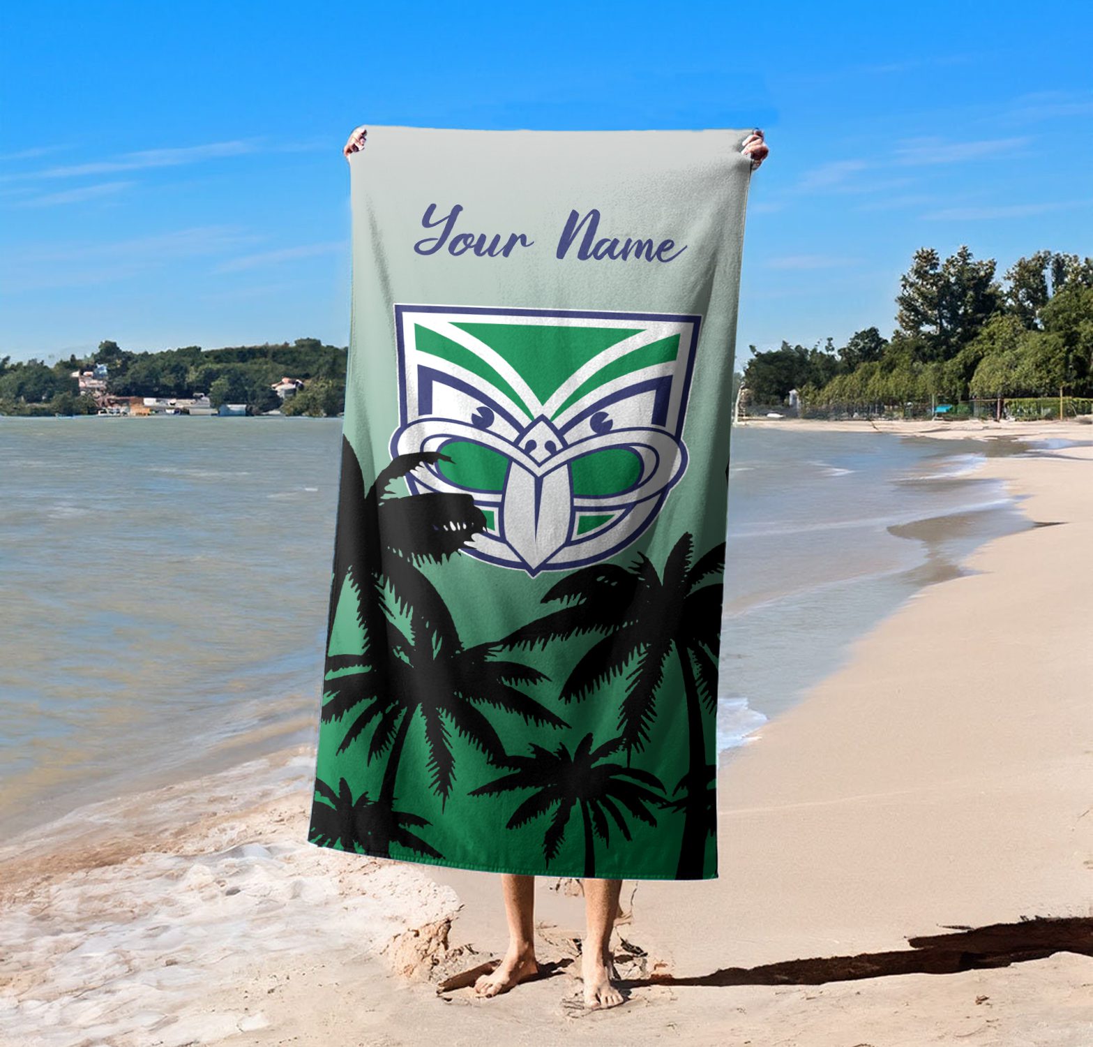 New Zealand Warriors Personalized Pool Travel Beach  Towels New Zealand Warriors Personalized Pool Travel Beach  Towels