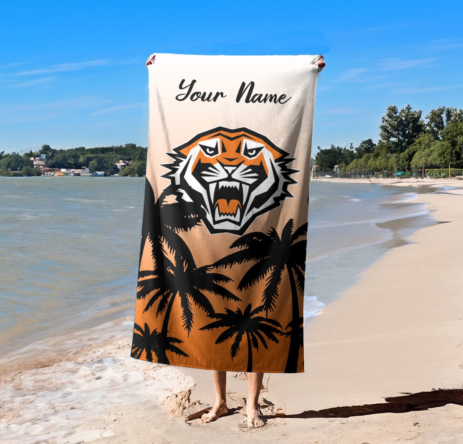 Wests Tigers Personalized Pool Travel Beach  Towels Wests Tigers Personalized Pool Travel Beach  Towels
