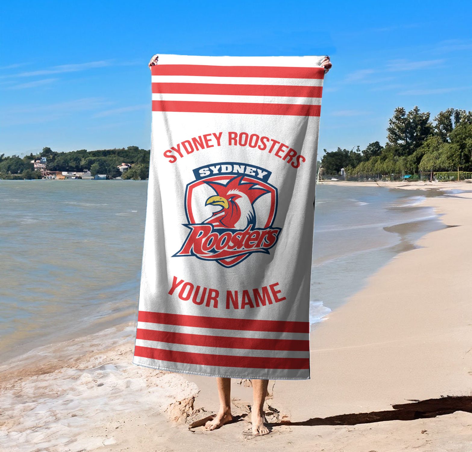 Sydney Roosters Personalized Pool Travel Beach  Towels Sydney Roosters Personalized Pool Travel Beach  Towels