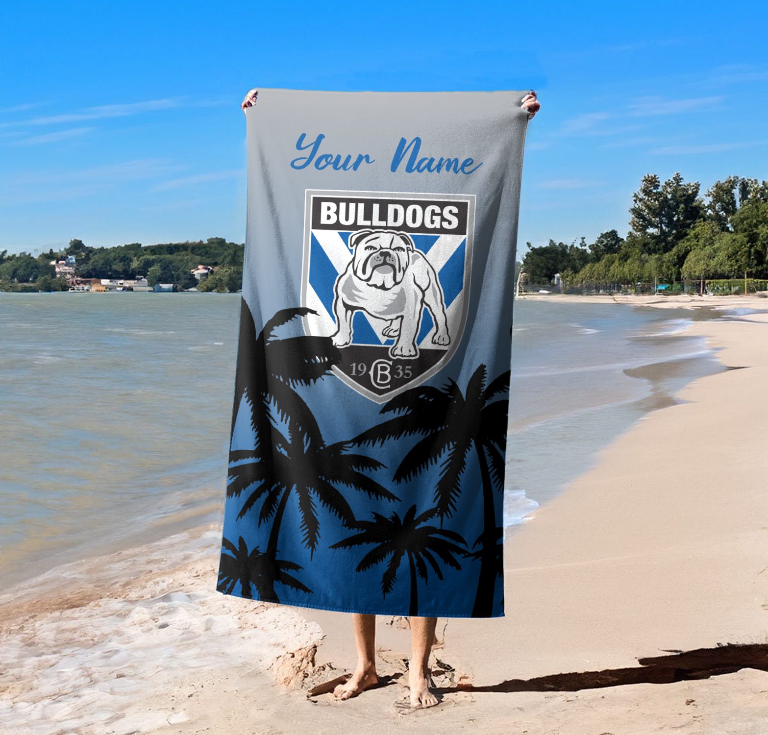 Canterbury-Bankstown Bulldogs Personalized Pool Travel Beach  Towels Canterbury-Bankstown Bulldogs Personalized Pool Travel Beach  Towels