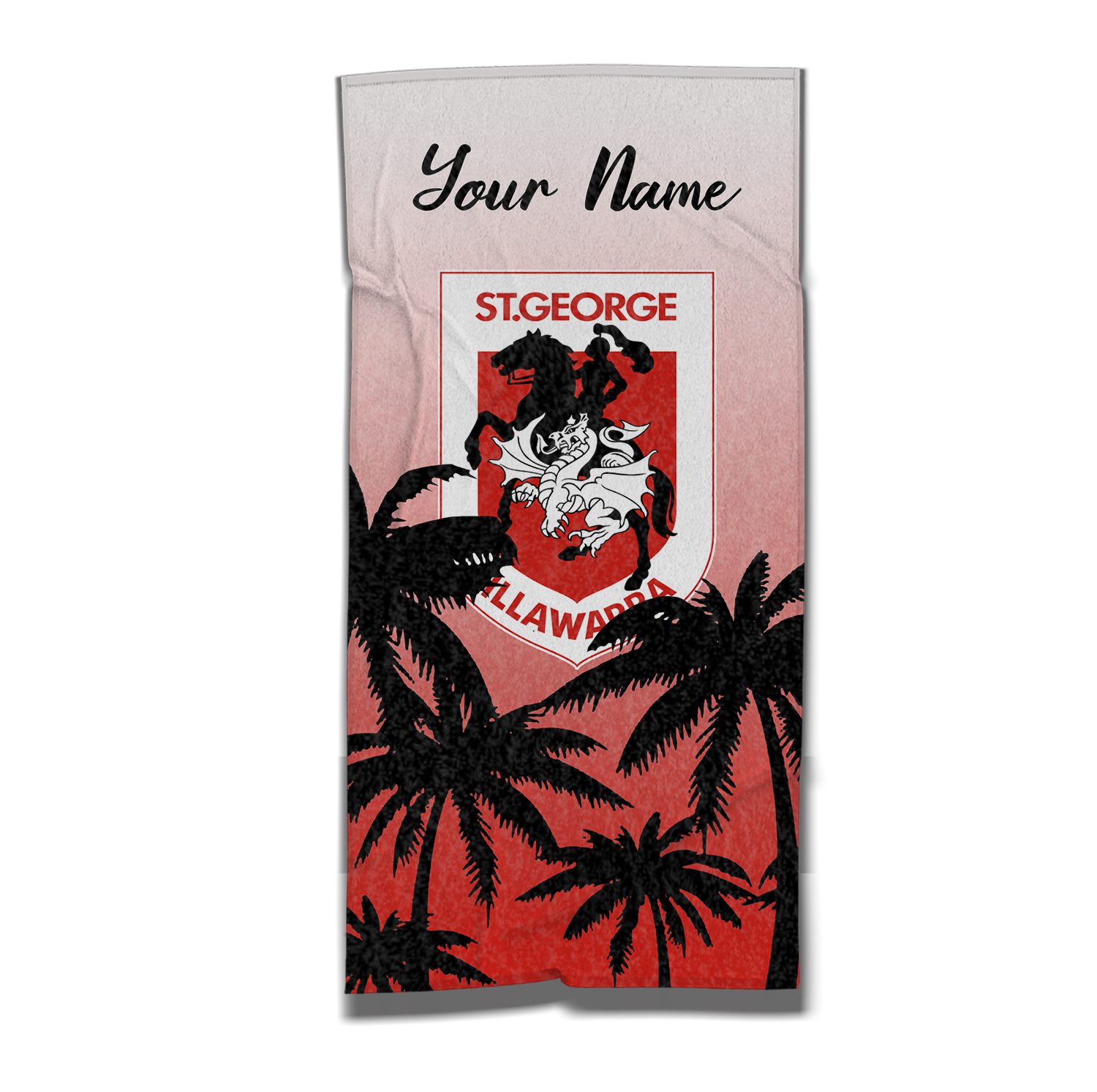St. George Illawarra Dragons Personalized Pool Travel Beach  Towels St. George Illawarra Dragons Personalized Pool Travel Beach  Towels