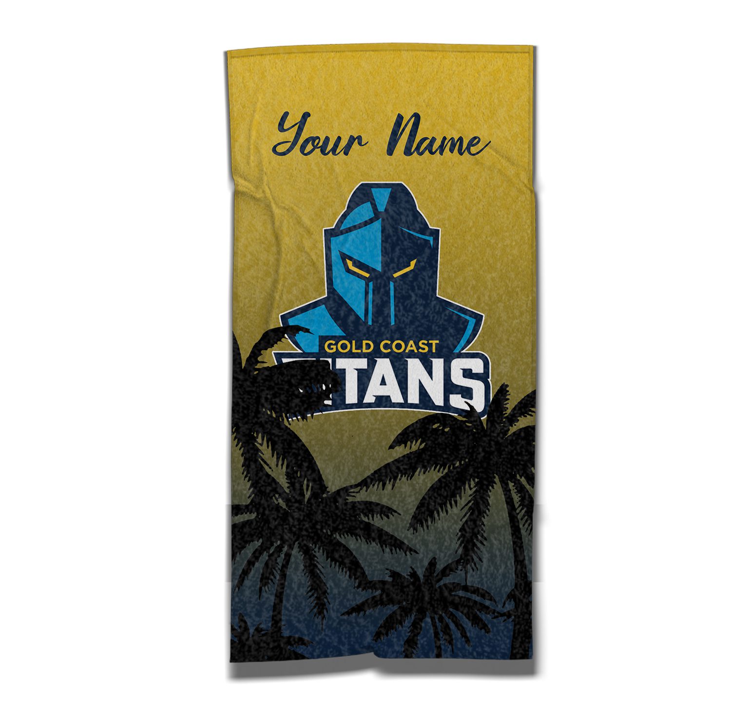 Gold Coast Titans Personalized Pool Travel Beach  Towels Gold Coast Titans Personalized Pool Travel Beach  Towels