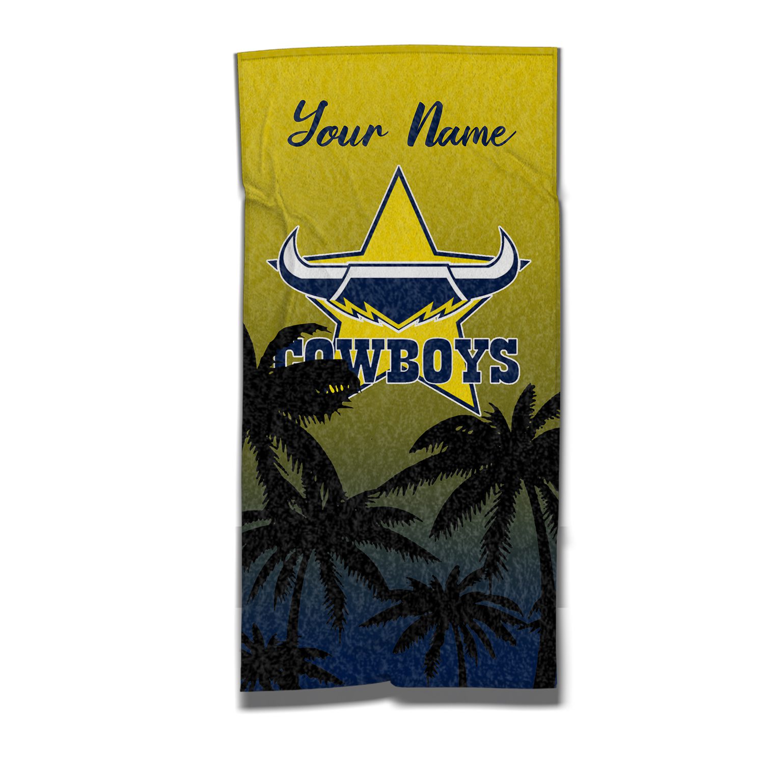 North Queensland Cowboys Personalized Pool Travel Beach  Towels North Queensland Cowboys Personalized Pool Travel Beach  Towels