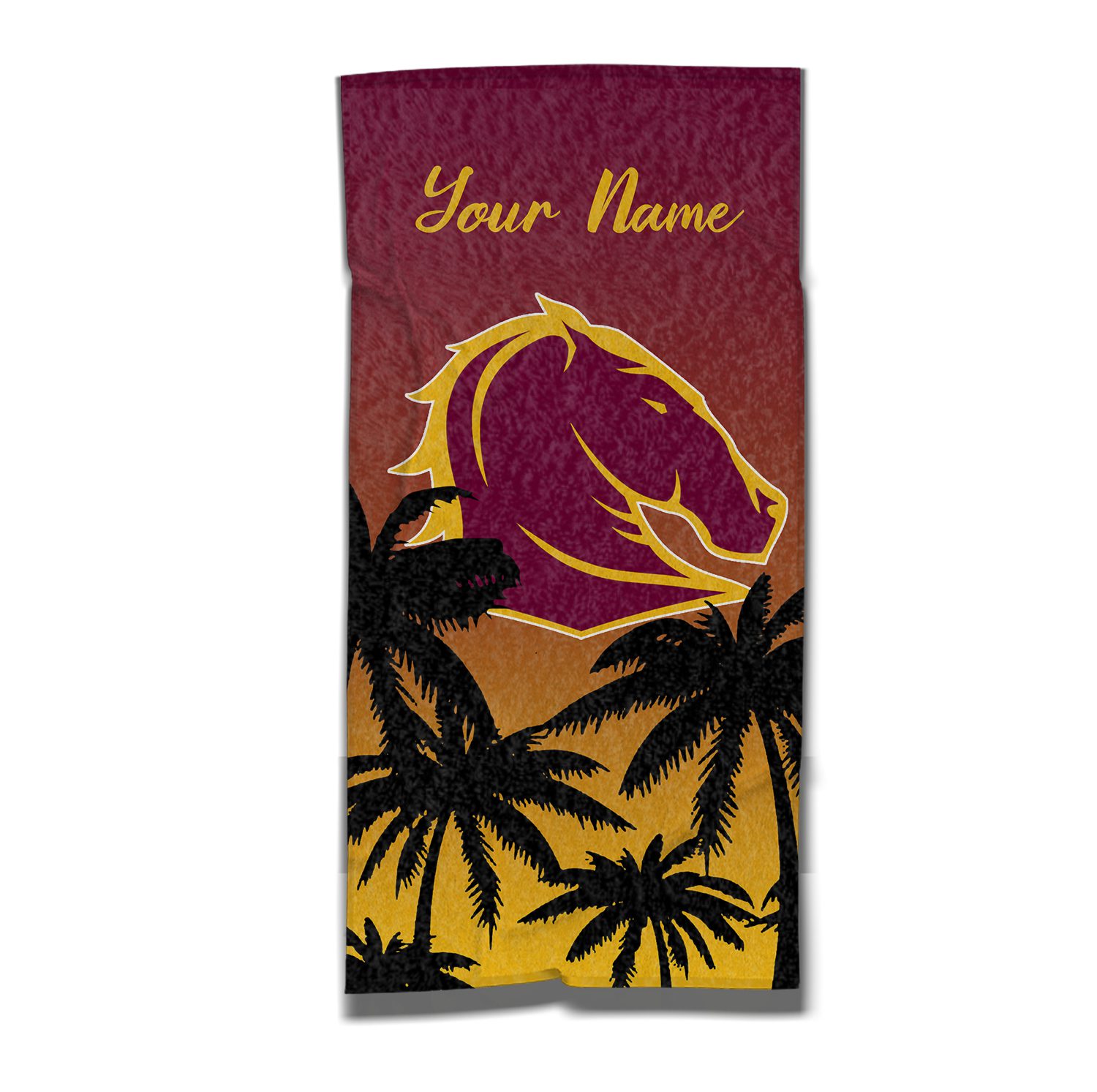 NRL Brisbane Broncos Personalized Pool Travel Beach and Bath Towels for Kids and Adult NRL Brisbane Broncos Personalized Pool Travel Beach and Bath Towels for Kids and Adult