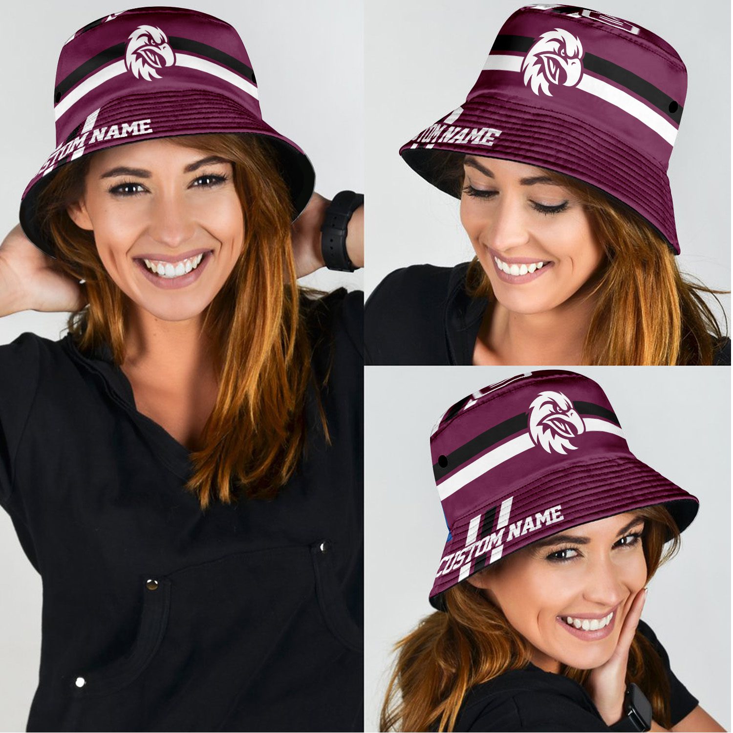 Manly Warringah Sea Eagles Sports Personalized Bucket Hat Gift For Fans Manly Warringah Sea Eagles Sports Personalized Bucket Hat Gift For Fans