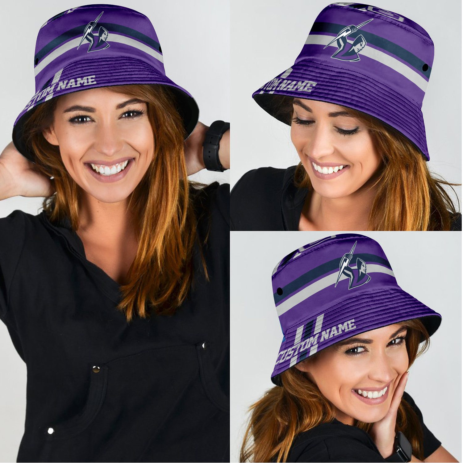 Melbourne Storm Sports Personalized Bucket Hat Gift For Fans Melbourne Storm Sports Personalized Bucket Hat Gift For Fans