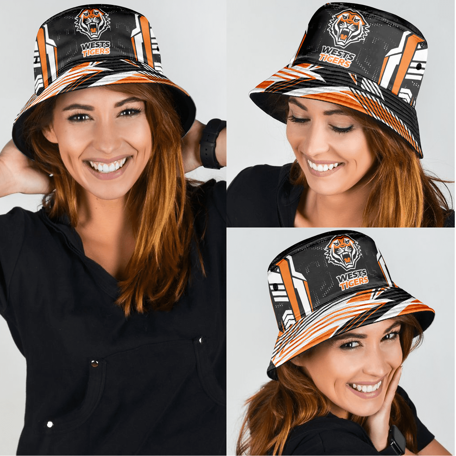 Wests Tigers Sports Personalized Bucket Hat Gift For Fans Wests Tigers Sports Personalized Bucket Hat Gift For Fans
