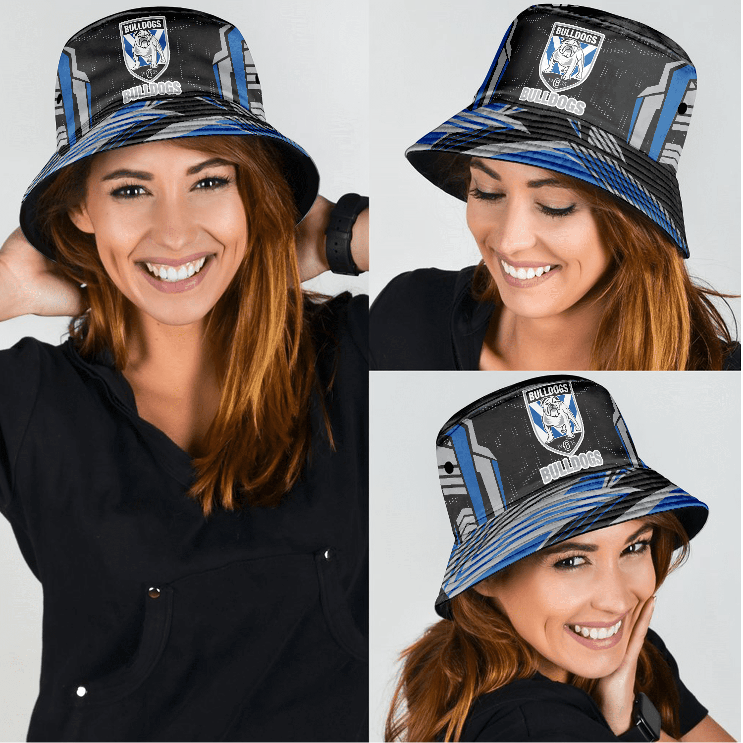 Canterbury-Bankstown Bulldogs Sports Personalized Bucket Hat Gift For Fans Canterbury-Bankstown Bulldogs Sports Personalized Bucket Hat Gift For Fans