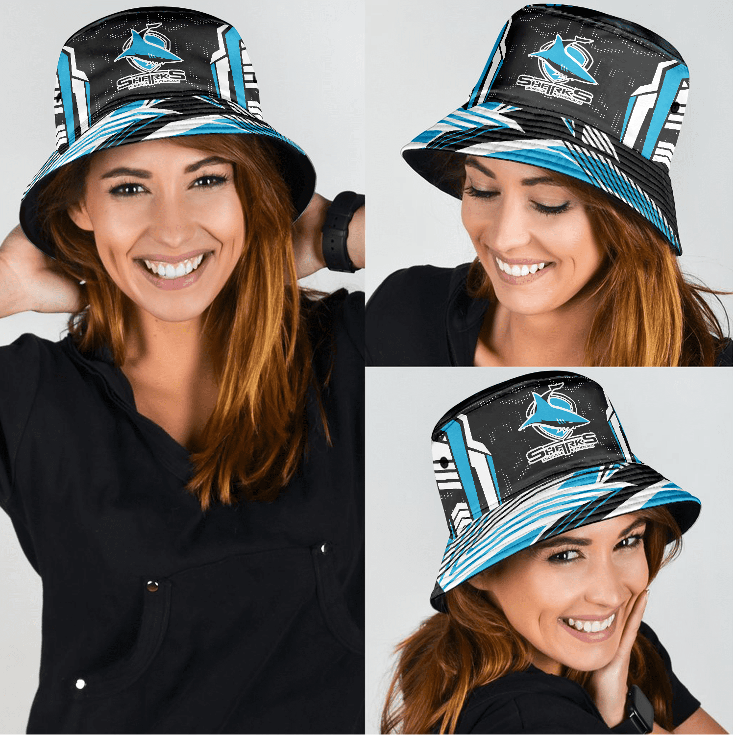 Cronulla-Sutherland Sharks Sports Personalized Bucket Hat Gift For Fans Cronulla-Sutherland Sharks Sports Personalized Bucket Hat Gift For Fans